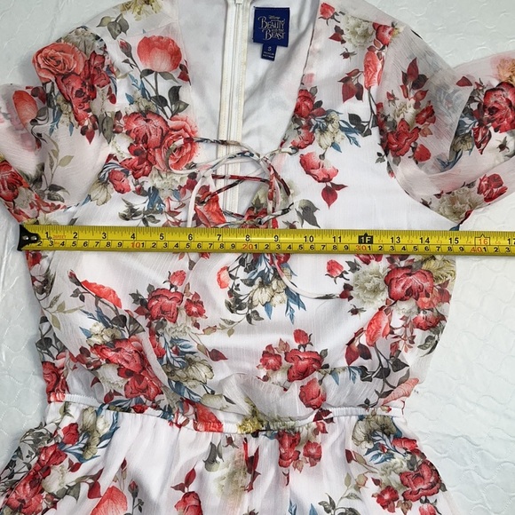 Disney Beauty and the Beast floral romper S - Picture 11 of 14